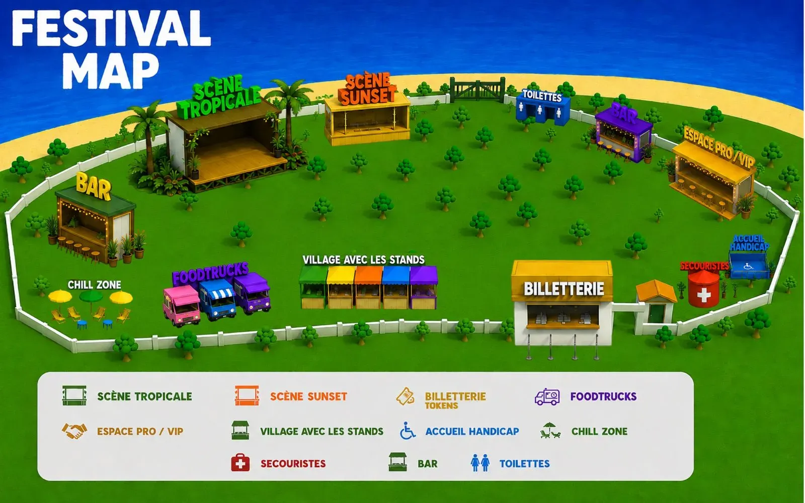 Plan du Festival Couleurs Urbaines